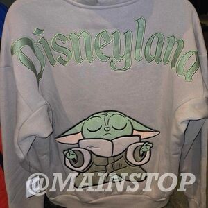 Disney Parks Disneyland Star Wars Baby Yoda Grogu Zip Up Hoodie 2026